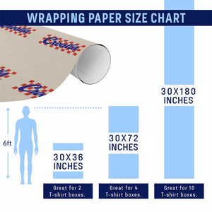 Croatia Wrapping Paper Roll Checkered Retro Hrvatska Zagreb Croatian