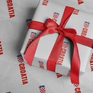 Croatia Wrapping Paper Roll Vintage Hrvatska Zagreb Croatian