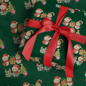 Crochet Xmas Wrapping Paper Roll Funny Xmas Gift For Crocheter TS12 Green Print Your Wear