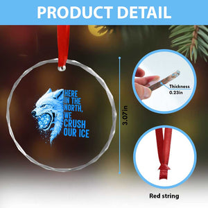Crush Ice Crystal Glass Ornament Wolf Human Rights Protest TS10 Print Your Wear