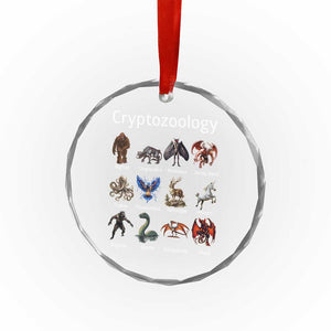 Cryptid Creatures Crystal Glass Ornament Cryptozoology Fantasy Mythical Monsters - Print Your Wear