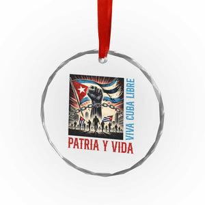 Cuban American Pride Crystal Glass Ornament Viva Cuba Libre Supporter TS12 Print Your Wear