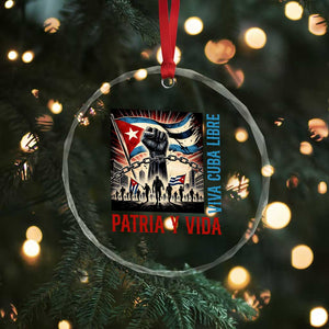 Cuban American Pride Crystal Glass Ornament Viva Cuba Libre Supporter TS12 Print Your Wear