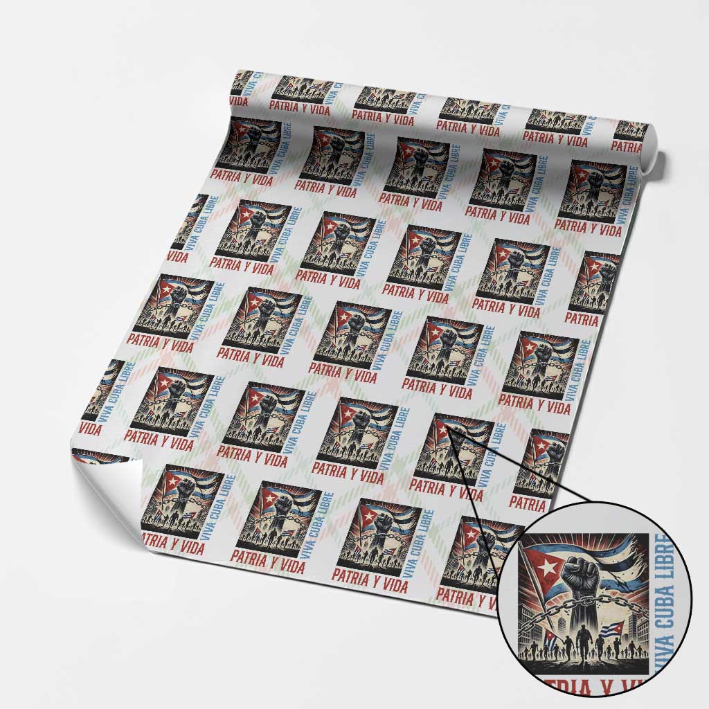 Cuban American Pride Wrapping Paper Roll Viva Cuba Libre Supporter TS12 Christmas Plaid Print Your Wear