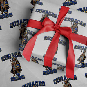 Curacao Warrior Football Fan Wrapping Paper Roll Proud Island Game Day Gift