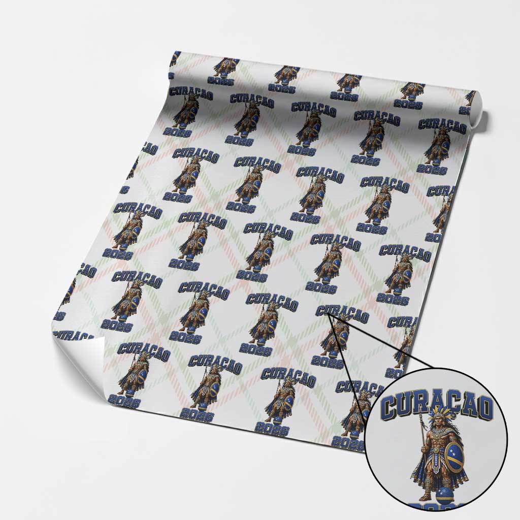 Curacao Warrior Football Fan Wrapping Paper Roll Proud Island Game Day Gift