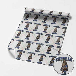 Curacao Warrior Football Fan Wrapping Paper Roll Proud Island Game Day Gift