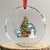 Cute Axolotl Xmas Tree Crystal Glass Ornament TS09 Transparent Glass 3'' Circle Print Your Wear