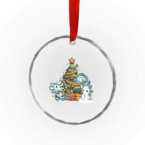 Cute Axolotl Xmas Tree Crystal Glass Ornament TS09 Print Your Wear