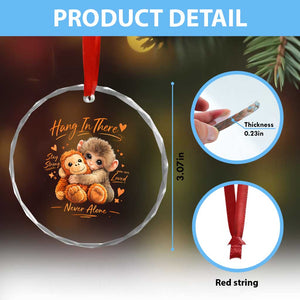 Cute Baby Monkey Punch Crystal Glass Ornament Adorable Emotional Graphic Little Punch TS10 Print Your Wear