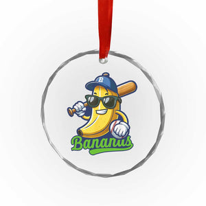 Cute Banana Graphics Crystal Glass Ornament Funny Sports Baseball Lover TS02 Print Your Wear