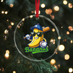Cute Banana Graphics Crystal Glass Ornament Funny Sports Baseball Lover TS02 Print Your Wear