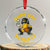 Cute Bananas Graphic Crystal Glass Ornament Game Day Cool Catcher Baseball Lover - Print Your Wear