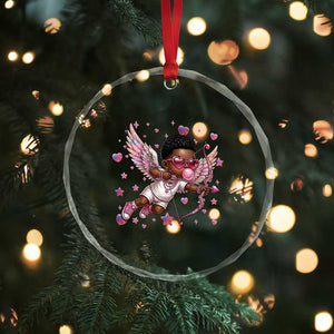 Cute Black Cupid Crystal Glass Ornament African American Valentines Day Gift TS12 Print Your Wear