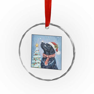 Cute Black Lab Christmas Crystal Glass Ornament Holiday Dog Lover Gift Idea TS12 Print Your Wear