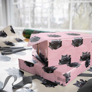 Cute British Shorthair Cat In Pocket Wrapping Paper Roll Cat Lover TS12 Light Pink Print Your Wear