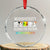 Cute Cats Autism Embrace Crystal Glass Ornament Neurodiversity Celebrate The Spectrum TS02 Transparent Glass 3'' Circle Print Your Wear