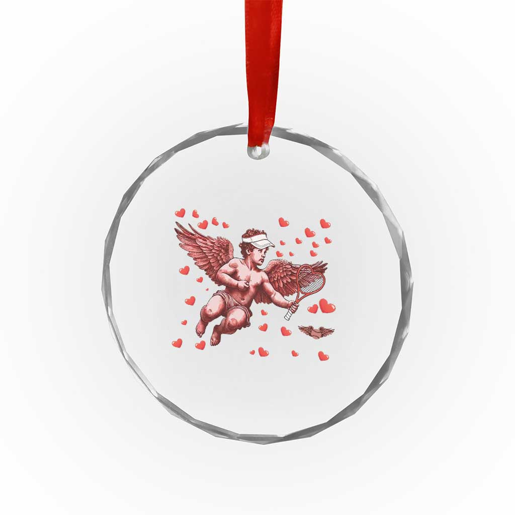 Cute Cupid Tennis Angel Crystal Glass Ornament Valentines Day Gift TS12 Print Your Wear