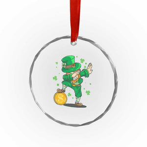Cute Dabbing Leprechaun Crystal Glass Ornament Funny St Patricks Day TS02 Print Your Wear