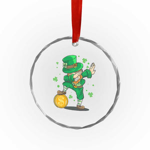 Cute Dabbing Leprechaun Crystal Glass Ornament Funny St Patricks Day TS02 Print Your Wear