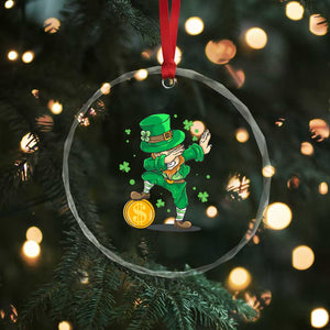 Cute Dabbing Leprechaun Crystal Glass Ornament Funny St Patricks Day TS02 Print Your Wear
