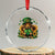 Cute Dachshund Leprechaun Crystal Glass Ornament Shamrock St. Patrick's Day Dog Lover - Print Your Wear