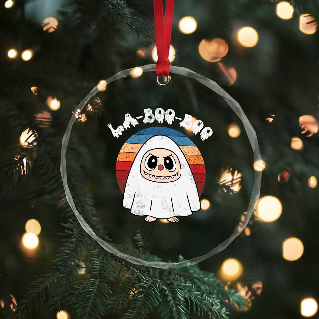 Cute Ghost Halloween Costume Crystal Glass Ornament Retro Spooky Trending Cartoon La Boo Boo TS10 Print Your Wear