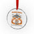 Cute Gilmore Ghouls Halloween Ghost Crystal Glass Ornament Cozy Fall Aesthetic with Pumpkin Spice and Books TS02 Transparent Glass 3'' Circle Print Your Wear