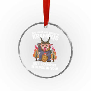 Cute Krampus Crystal Glass Ornament Believes In You Germanic Christmas Demon Horror TS09 Print Your Wear