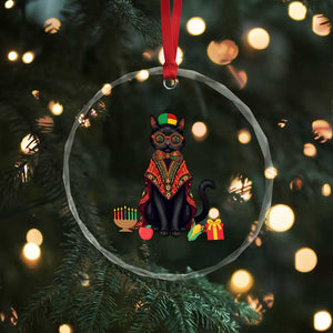 Cute Kwanzaa Cat Dashiki Crystal Glass Ornament African Heritage Gift TS12 Print Your Wear