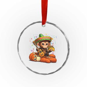 Cute Punch Baby Monkey Cinco De Mayo Crystal Glass Ornament Funny Animal Gift TS12 Print Your Wear