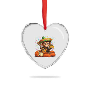 Cute Punch Baby Monkey Cinco De Mayo Heart Crystal Glass Ornament Funny Animal Gift TS12 Print Your Wear