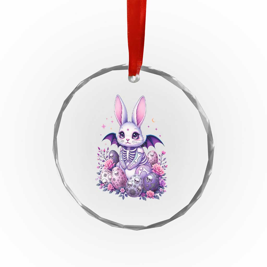 Cute Spooky Easter Bunny Crystal Glass Ornament Pastel Goth Rabbit Gift TS12 Print Your Wear
