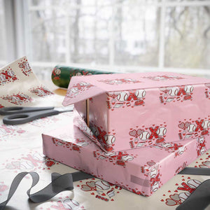 Cute XOXO Tennis Player Wrapping Paper Roll Valentines Tennis Gift TS12 Light Pink Print Your Wear