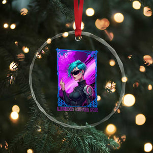 Cyberpunk Girl Legend Never Die Crystal Glass Ornament Gaming Aesthetic Gift TS12 Print Your Wear