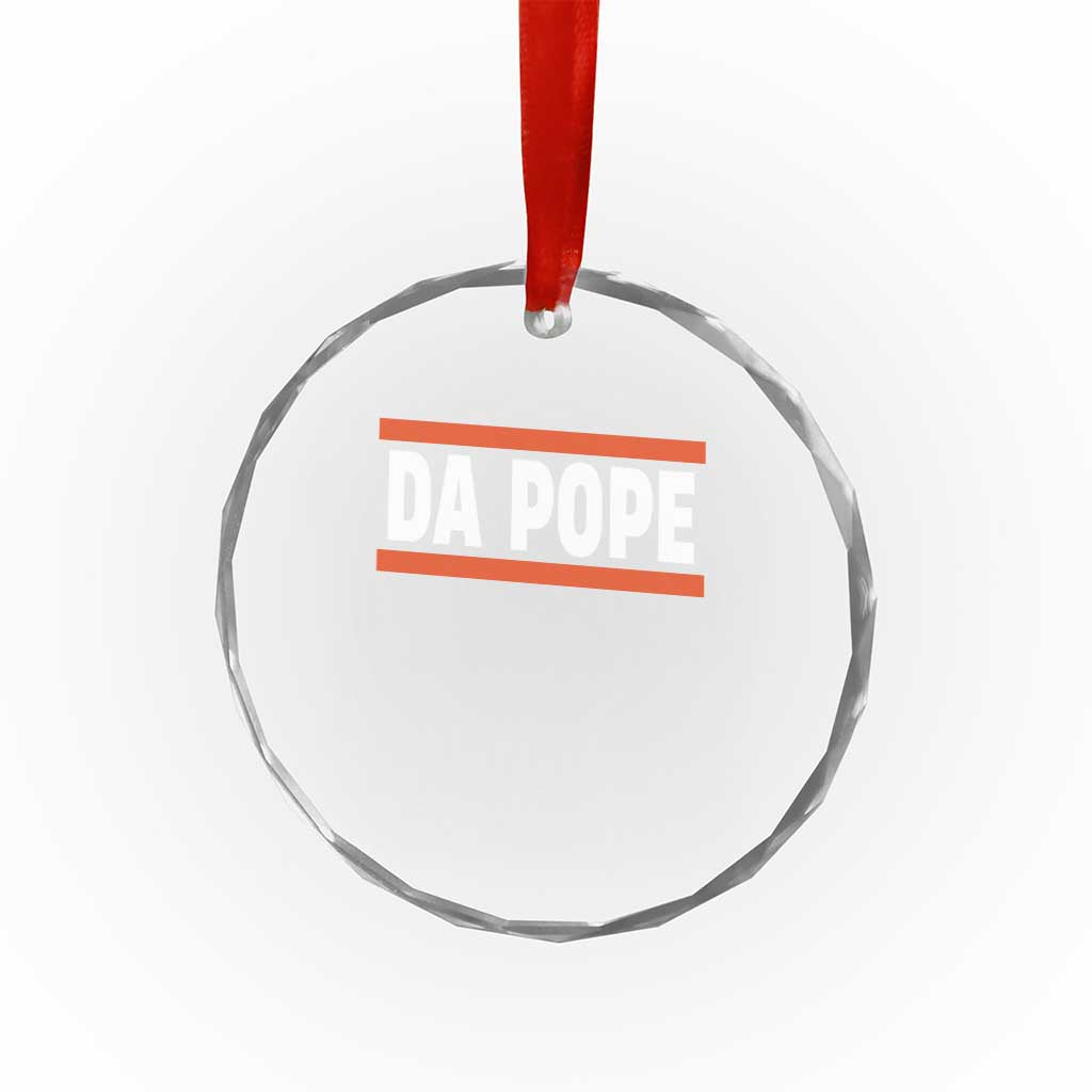 Da Pope Leo XIV Crystal Glass Ornament Cardinal Robert Francis Prevost 267th Pope TS02 Print Your Wear