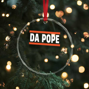 Da Pope Leo XIV Crystal Glass Ornament Cardinal Robert Francis Prevost 267th Pope TS02 Print Your Wear
