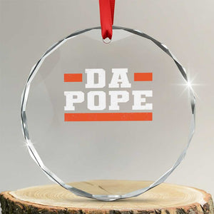 Da Pope Leo XIV Crystal Glass Ornament From America Chicago TS10 Transparent Glass 3'' Circle Print Your Wear