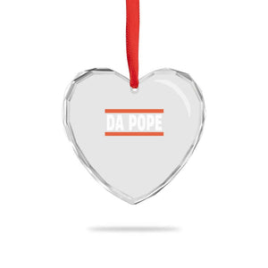 Da Pope Leo XIV Heart Crystal Glass Ornament Cardinal Robert Francis Prevost 267th Pope TS02 Print Your Wear