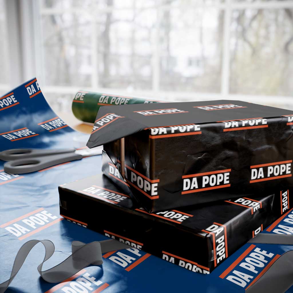 Da Pope Leo XIV Wrapping Paper Roll Cardinal Robert Francis Prevost 267th Pope TS02 Black Print Your Wear
