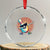 Dabbing Bowling Pin Crystal Glass Ornament Funny Player Gift TS12 Transparent Glass 3'' Circle Print Your Wear
