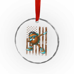 Dabbing Coconut Crystal Glass Ornament Retro American Flag Fruit Lover TS10 Print Your Wear