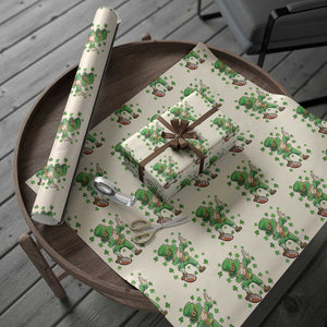 Dabbing Leprechaun Football St Patricks Day Boys Men Sports T-Shirt Wrapping Paper Roll TS12 Beige Print Your Wear