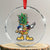 Dabbing Pineapple Hawaii Xmas Tree Lights Xmas Sunglasses Crystal Glass Ornament Tropical Holiday Beach TS10 Transparent Glass 3'' Circle Print Your Wear