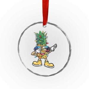 Dabbing Pineapple Hawaii Xmas Tree Lights Xmas Sunglasses Crystal Glass Ornament Tropical Holiday Beach TS10 Print Your Wear