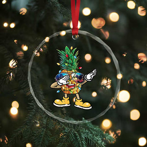 Dabbing Pineapple Hawaii Xmas Tree Lights Xmas Sunglasses Crystal Glass Ornament Tropical Holiday Beach TS10 Print Your Wear
