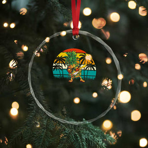 Dabbing Pineapple Xmas Tree Lights Crystal Glass Ornament Hawaiian Hawaii Tropical Xmas Men Gifts Sunglasses On TS10 Print Your Wear
