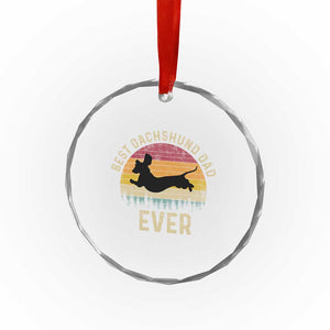 Dachshund Dog Dad Crystal Glass Ornament Vintage 60s 70s Retro Fathers Day Gift for Dog Lovers TS10 Print Your Wear