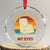 Dad Papa Grandpa Jokes Crystal Glass Ornament I'm Not Sleeping I'm Just Resting My Eyes TS10 Transparent Glass 3'' Circle Print Your Wear