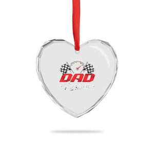 Dad Pit Crew Heart Crystal Glass Ornament Racing Family Matching Father's Day TS11 Print Your Wear